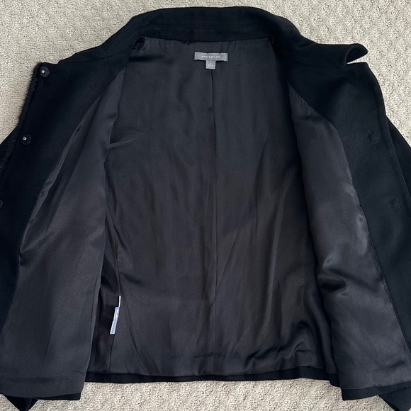Ann Taylor Wool/Cashmere Fur Trim Blazer Black Size 14 - Picture 6 of 16